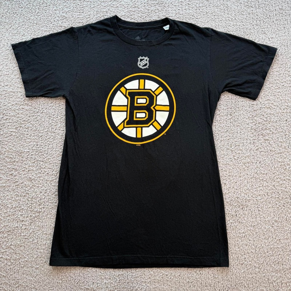 Adidas NHL Boston Bruins Patrice Bergeron 37 Shirt Mens Small Black Tee 2016